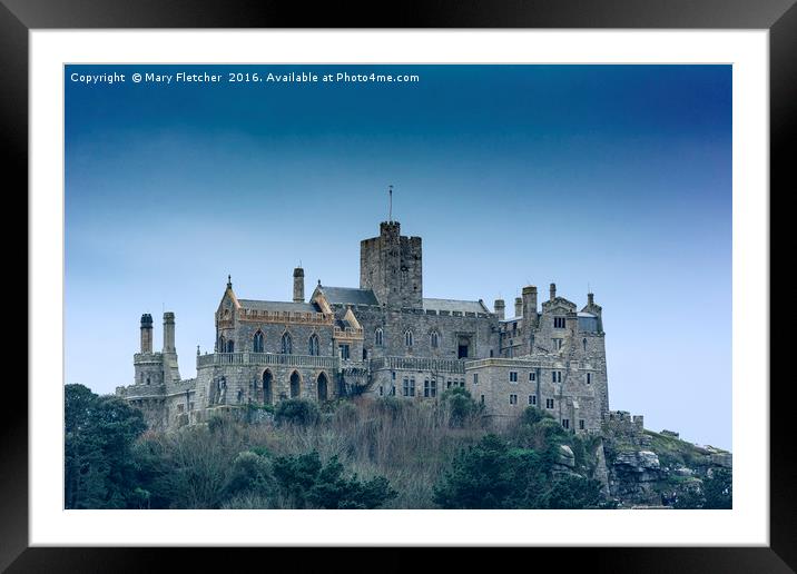 St Michael's Mount Framed Mounted Print by Mary Fletcher
