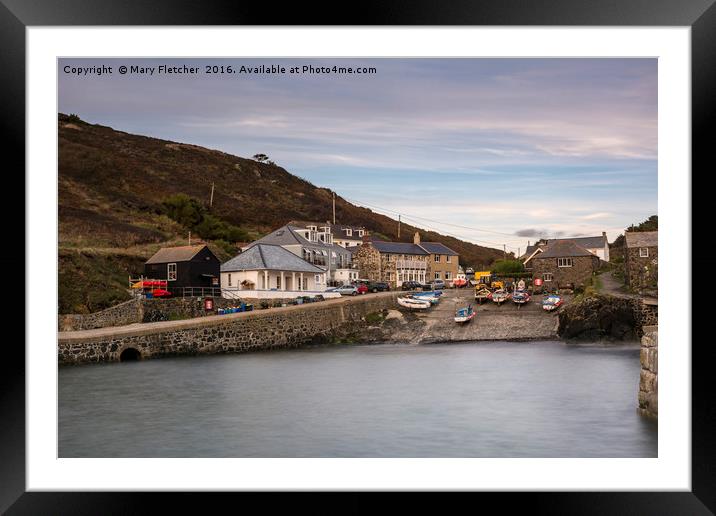 Mullion Cove, Cornwall  Framed Mounted Print by Mary Fletcher