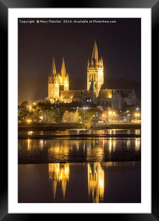 Truro Cathedral Framed Mounted Print by Mary Fletcher