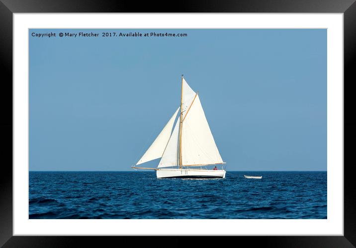 Simply Sailing Framed Mounted Print by Mary Fletcher