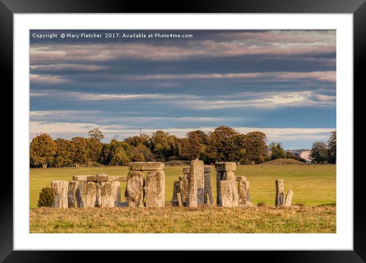 Stonehenge, Wiltshire Framed Mounted Print by Mary Fletcher