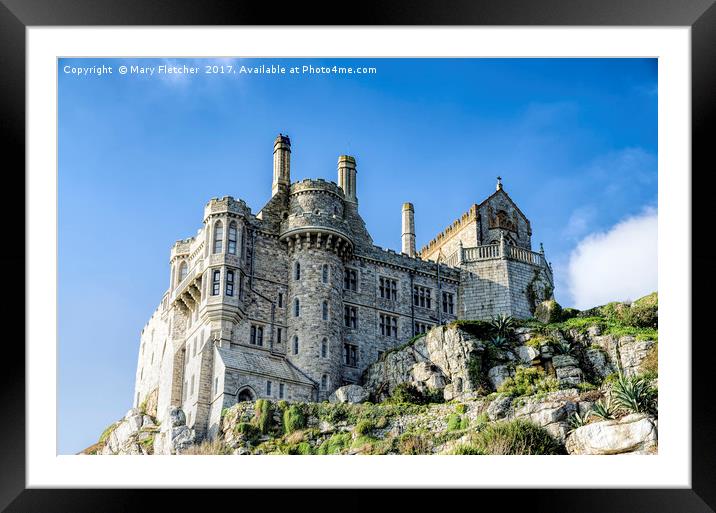 St Michaels Mount Castle Framed Mounted Print by Mary Fletcher