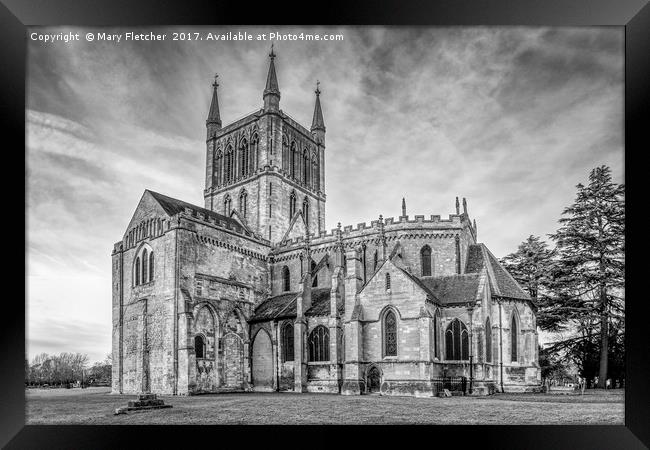 Pershore Abbey Framed Print by Mary Fletcher