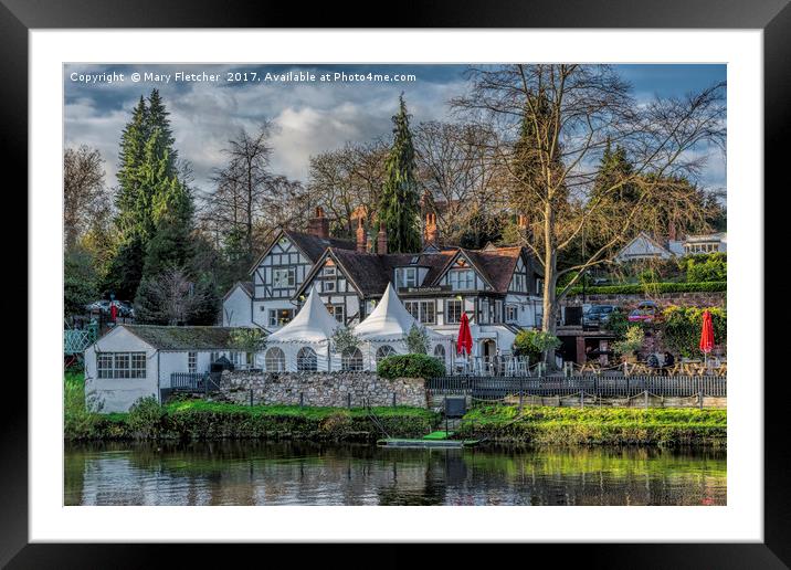 The Boathouse Pub Framed Mounted Print by Mary Fletcher