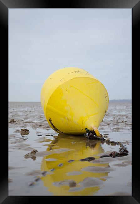 Buoy in the sand Framed Print by James  Hare
