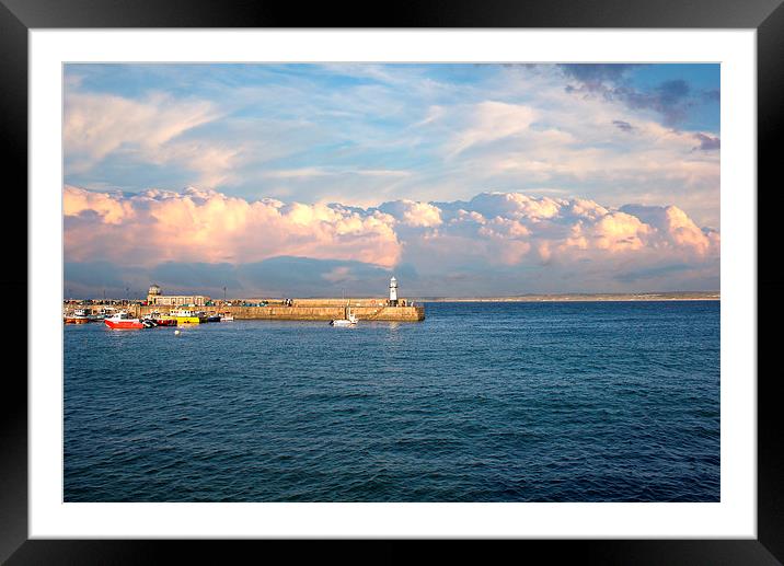 Smeatons Pier at St ives Harbour Framed Mounted Print by Hippy Soul