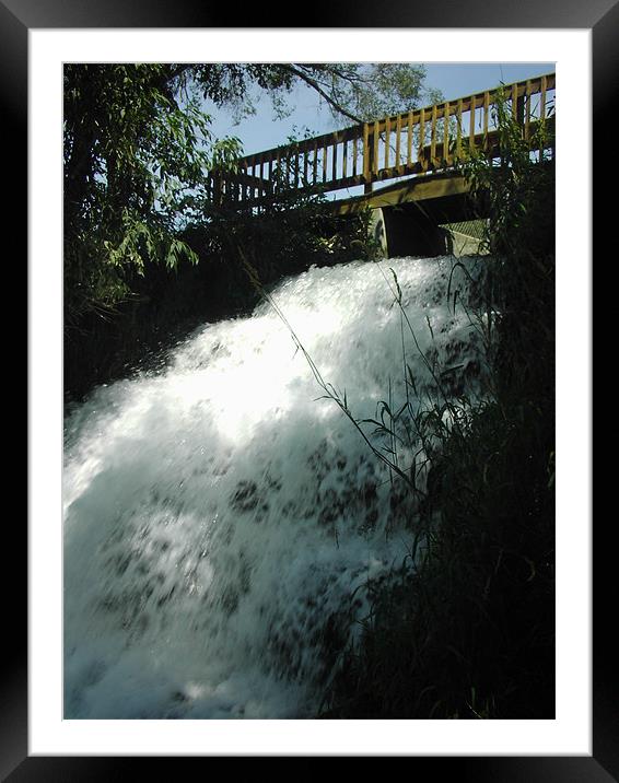 Waterfall Framed Mounted Print by stacey meyer