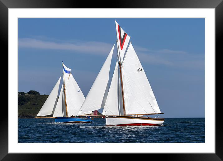 sailing boats Framed Mounted Print by Kelvin Rumsby