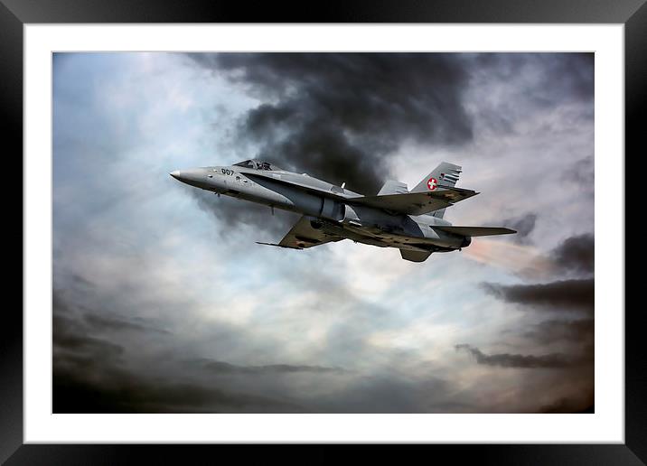  f18 hornet Framed Mounted Print by Kelvin Rumsby