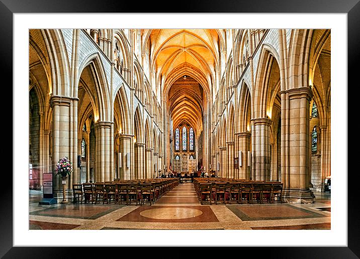  Truro Cathedral Framed Mounted Print by Kelvin Rumsby