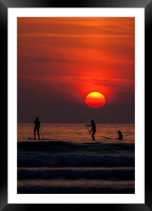  cornish sunset Framed Mounted Print by Kelvin Rumsby