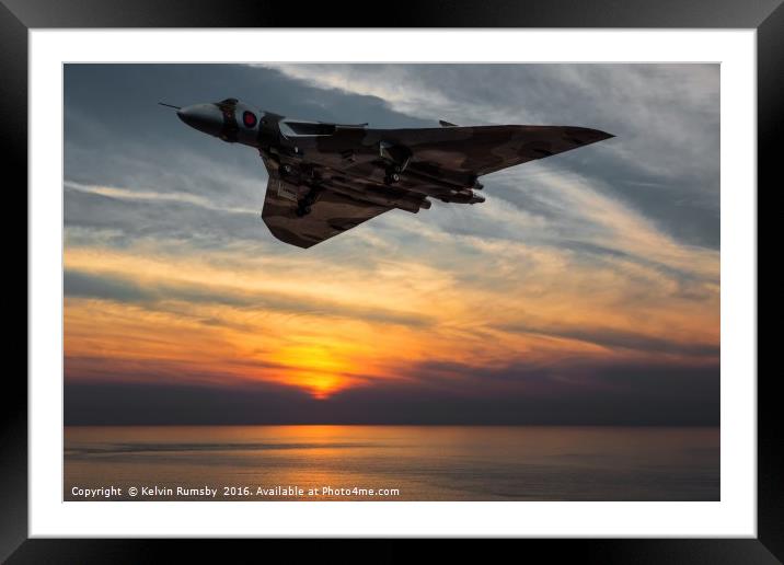 sunset landing Framed Mounted Print by Kelvin Rumsby