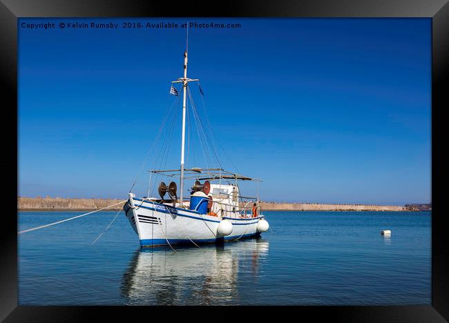 fishing boat Framed Print by Kelvin Rumsby