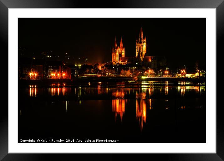 Truro Cathedral Framed Mounted Print by Kelvin Rumsby