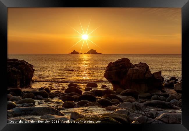Porth Nanven Framed Print by Kelvin Rumsby
