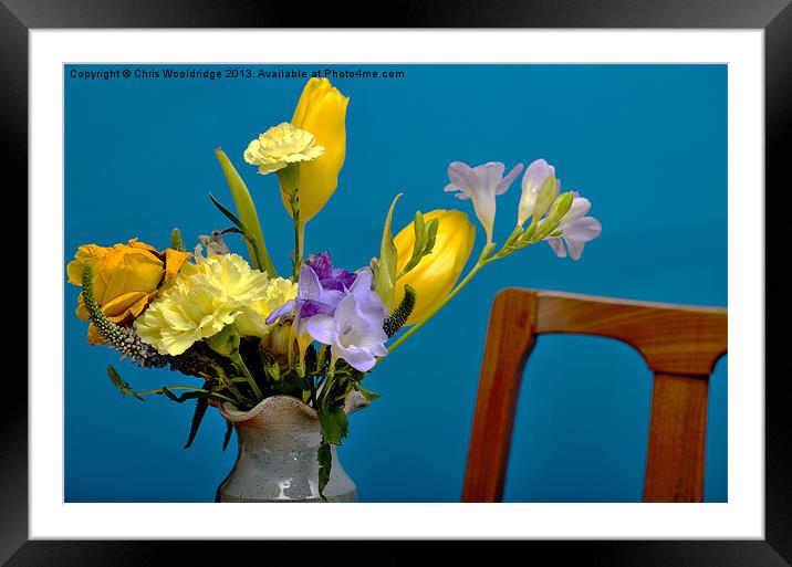 Beautiful Flowers - Analogous Colour Framed Mounted Print by Chris Wooldridge