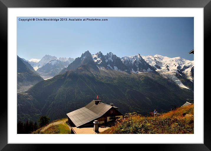 Mont Blanc Massif Framed Mounted Print by Chris Wooldridge