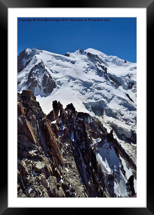 Mont Blanc Framed Mounted Print by Chris Wooldridge