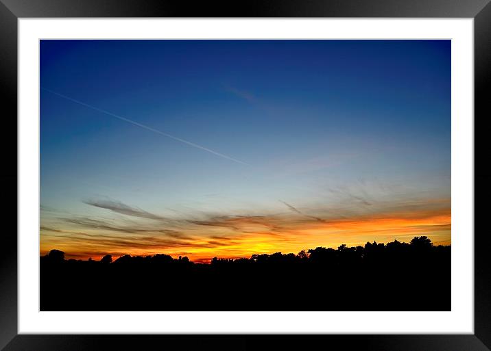 Beautiful Sunset Framed Mounted Print by Chris Wooldridge