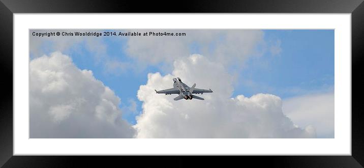  F18 Hornet Framed Mounted Print by Chris Wooldridge