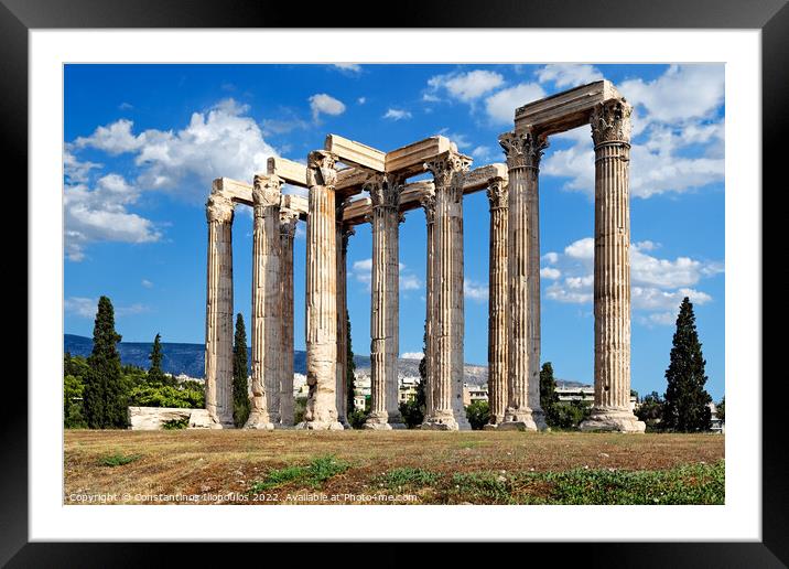 Olympieion, Greece Framed Mounted Print by Constantinos Iliopoulos