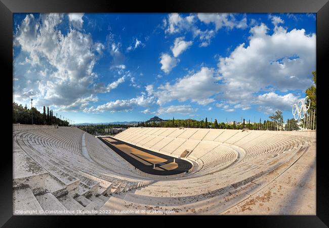 Panathenaic Stadium, Greece Framed Print by Constantinos Iliopoulos