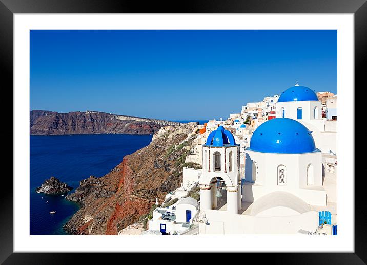 Santorini, Greece Framed Mounted Print by Constantinos Iliopoulos