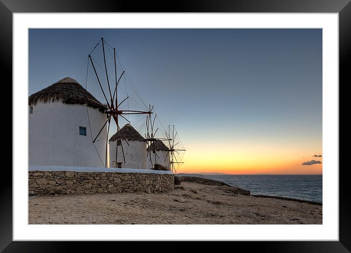 Mykonos, Greece Framed Mounted Print by Constantinos Iliopoulos