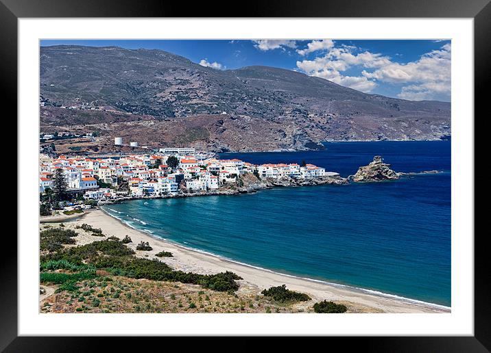 Andros island, Greece Framed Mounted Print by Constantinos Iliopoulos