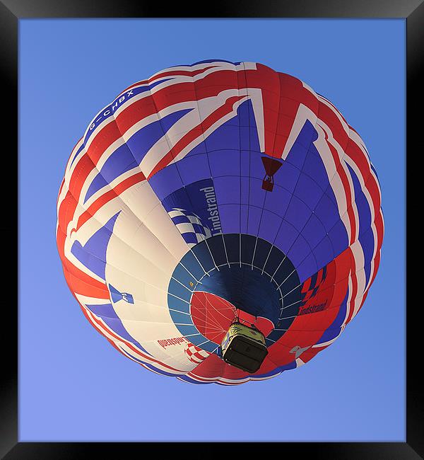 Union Flag balloon Framed Print by Peter Cope