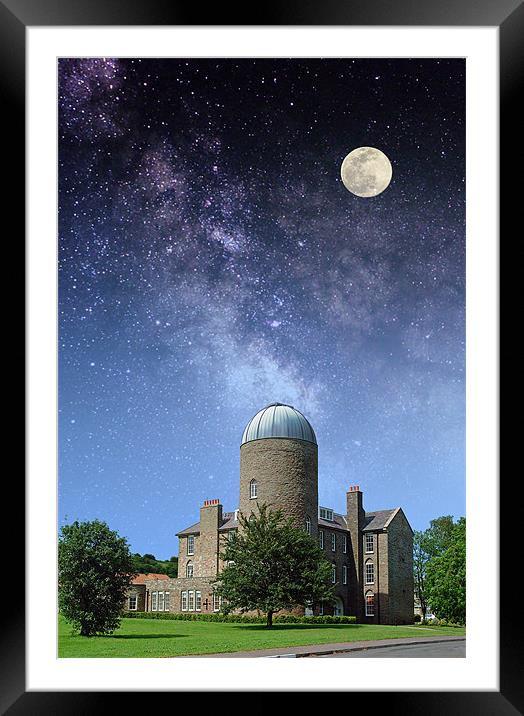 The Old Observatory, Day to Night Framed Mounted Print by Peter Cope