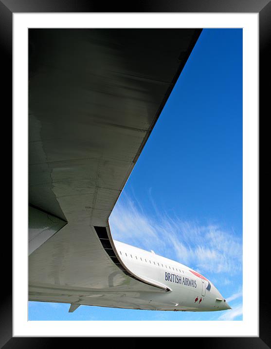 Concorde in Flight Framed Mounted Print by Peter Cope