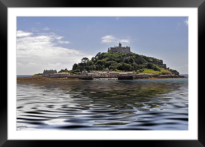 St Michaels Mount Framed Mounted Print by Peter Cope