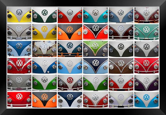 VW Camper Vans Framed Print by sam moore