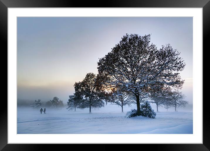 Sussex Snow Framed Mounted Print by sam moore