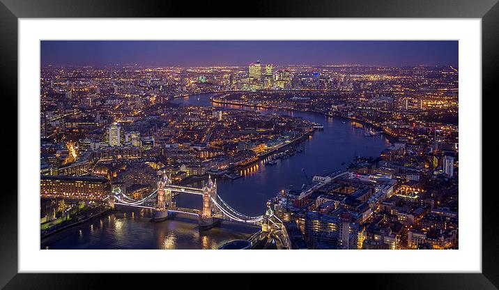 London Bridge Framed Mounted Print by sam moore