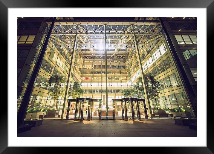 Glass Office Block Framed Mounted Print by sam moore