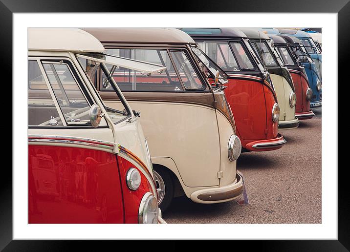  VW Camper Vans Framed Mounted Print by sam moore
