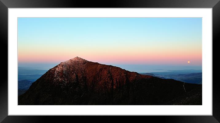 Mount Snowdon Framed Mounted Print by Kevin OBrian