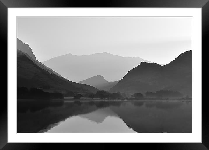 Llyn Nantlle - living with Giants Framed Mounted Print by Kevin OBrian
