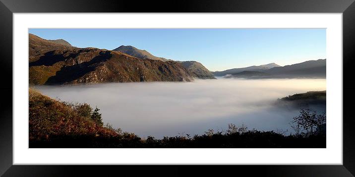  Dawn Snowdonia - Y Lliwedd Framed Mounted Print by Kevin OBrian