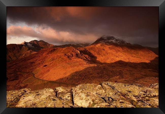 Sunrise - Snowdonia Framed Print by Kevin OBrian