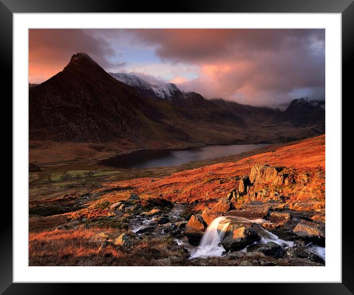 Ogwen Dawn Framed Mounted Print by Kevin OBrian