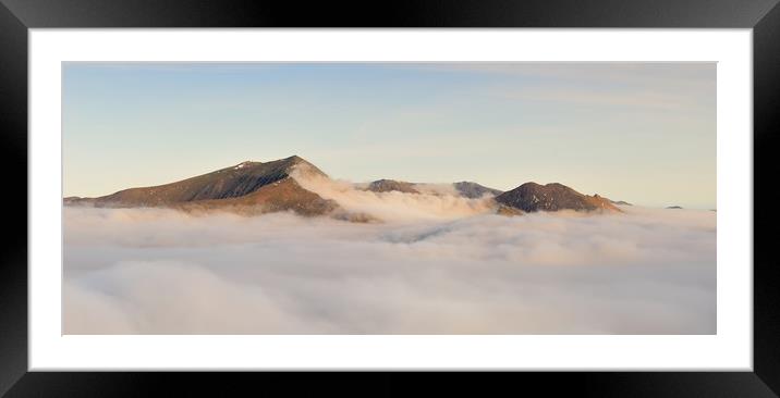 Snowdon Framed Mounted Print by Kevin OBrian