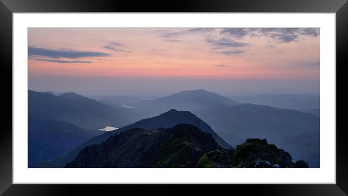Snowdonia Dawn Framed Mounted Print by Kevin OBrian