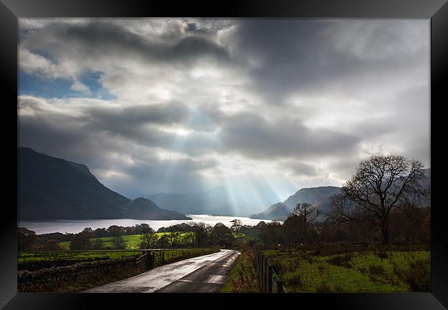 Moody Skies Over Ullswater Framed Print by Ian Duffield