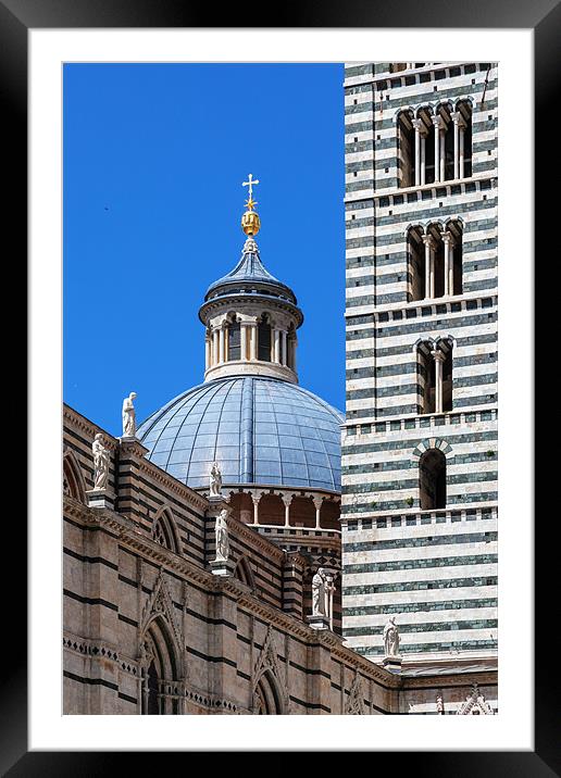 Siena Duomo and Campanile Framed Mounted Print by Ian Duffield