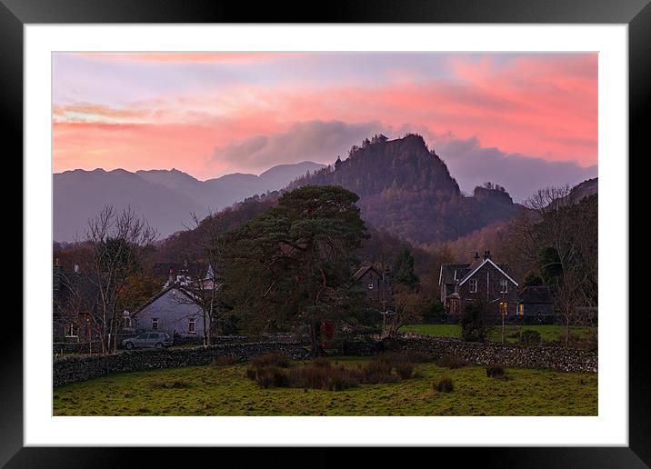 Sunrise at Castle Crag Framed Mounted Print by Ian Duffield