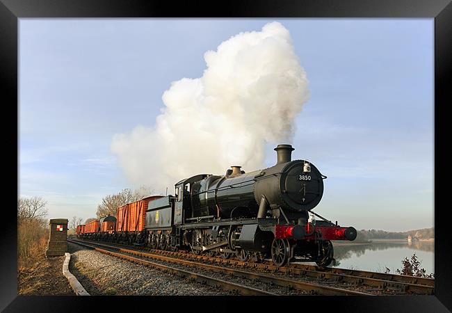 Steam hauled goods across the water Framed Print by Ian Duffield