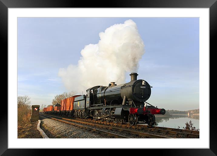 Steam hauled goods across the water Framed Mounted Print by Ian Duffield